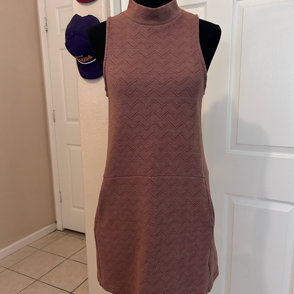 Free People Twiggy sleeveless sweater dress Brown Size M
